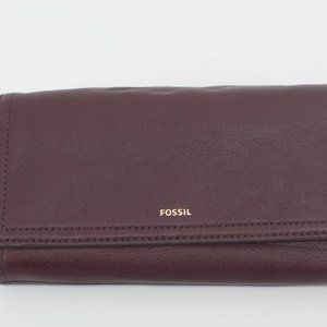 FOSSIL Burgundy Leather Wallet
